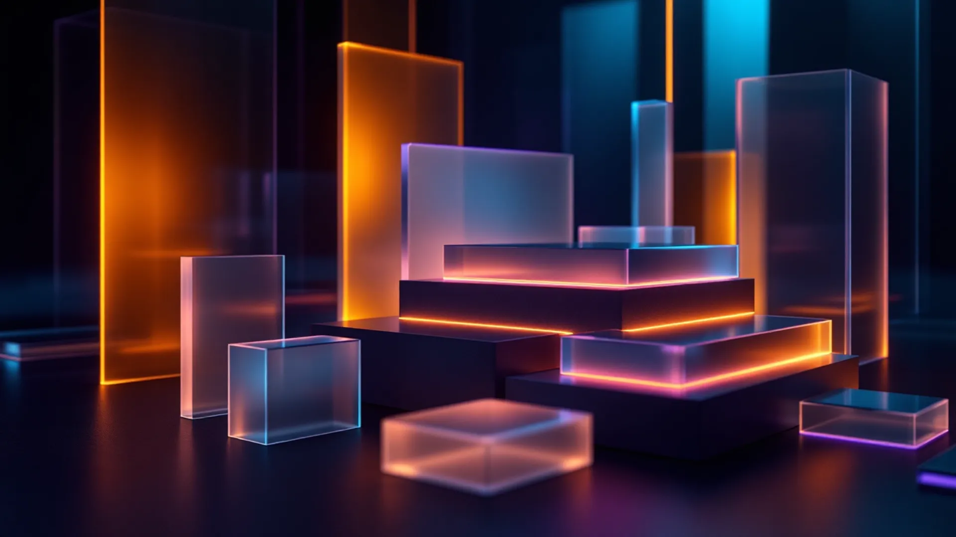 SaaS & MVP Builds — abstract digital product visual, illustrative only